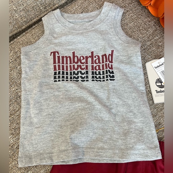 ❗️🆕Timberland Infant Boys Muscle Shirt and Swim Trunks Set❗️ - Picture 3 of 8